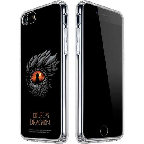 HBO House of the Dragon Burning Dragon iPhone SE (2nd & 3rd Gen) Clear Case
