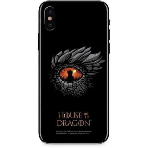 HBO House of the Dragon Burning Dragon iPhone X Skin