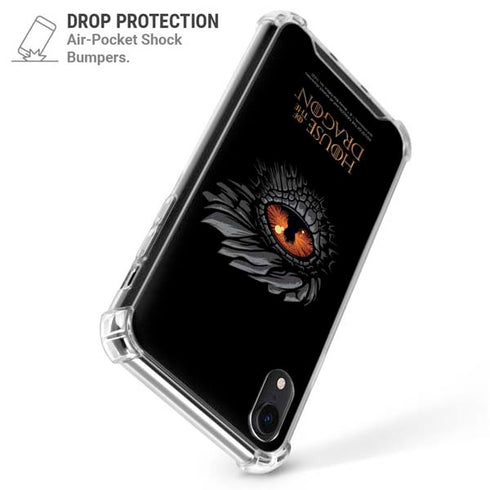 HBO House of the Dragon Burning Dragon iPhone XR Clear Case