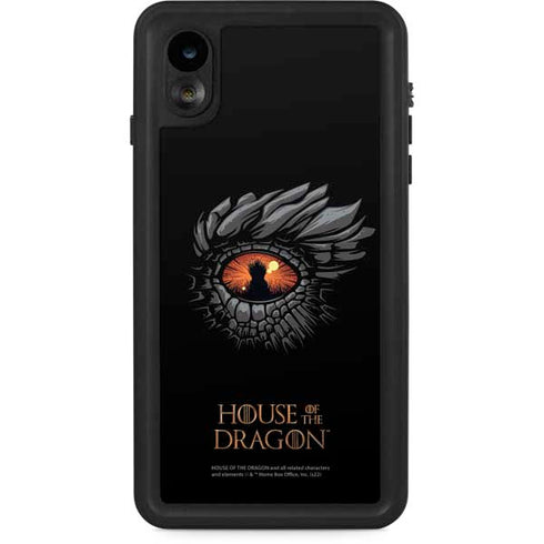 HBO House of the Dragon Burning Dragon iPhone XR Waterproof Case