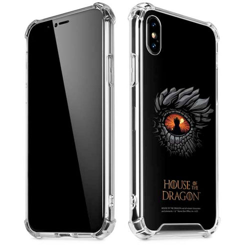 HBO House of the Dragon Burning Dragon iPhone XS Max Clear Case