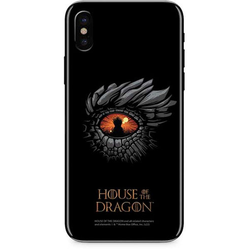 HBO House of the Dragon Burning Dragon iPhone XS Max Skin