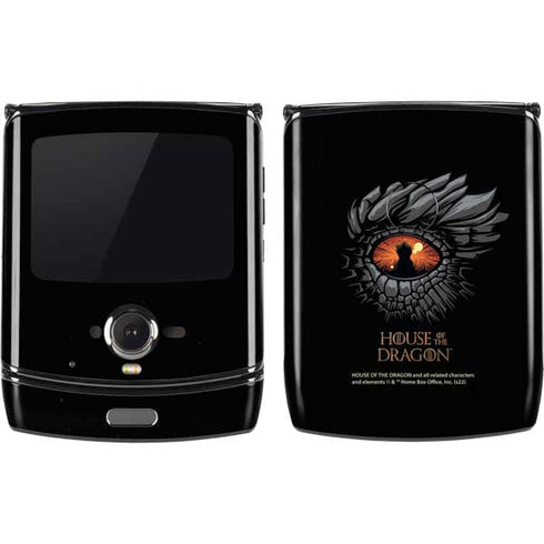 HBO House of the Dragon Burning Dragon Motorola RAZR Skin