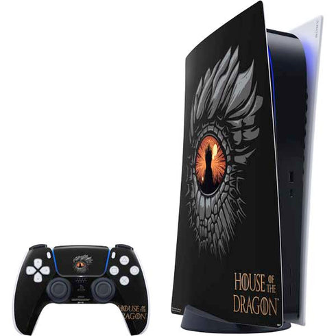HBO House of the Dragon Burning Dragon PS5 Digital Edition Bundle Skin