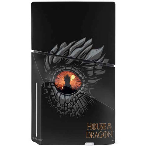 HBO House of the Dragon Burning Dragon PS5 Slim Disk Console Skin