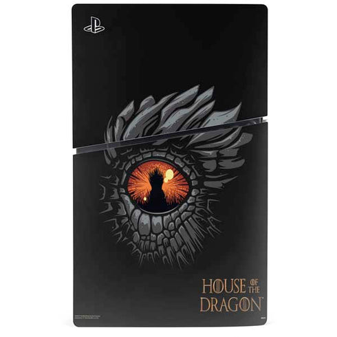 HBO House of the Dragon Burning Dragon PS5 Slim Digital Edition Console Skin