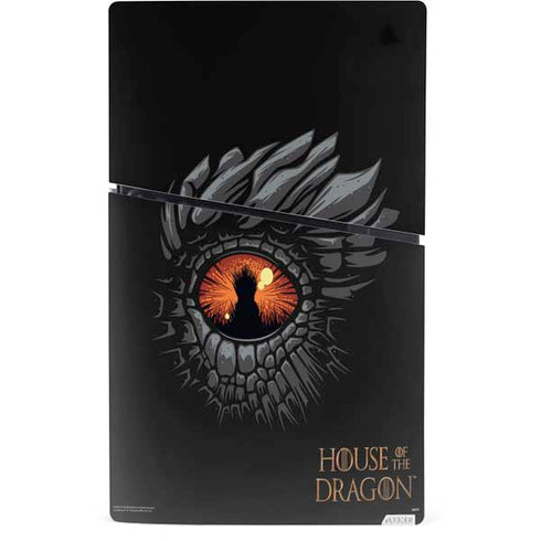 HBO House of the Dragon Burning Dragon PS5 Slim Digital Edition Console Skin