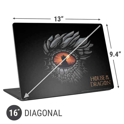 HBO House of the Dragon Burning Dragon Universal Laptop 16in (13 x 9.4in) Skin