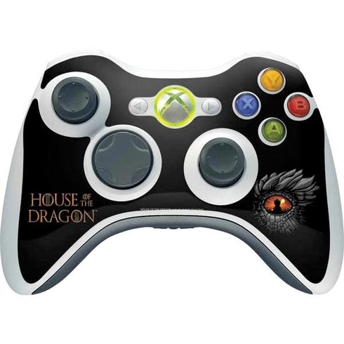 HBO House of the Dragon Burning Dragon Xbox 360 Wireless Controller Skin