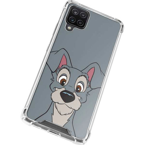 Disney Lady & The Tramp Butch Portrait Galaxy A12 Clear Case
