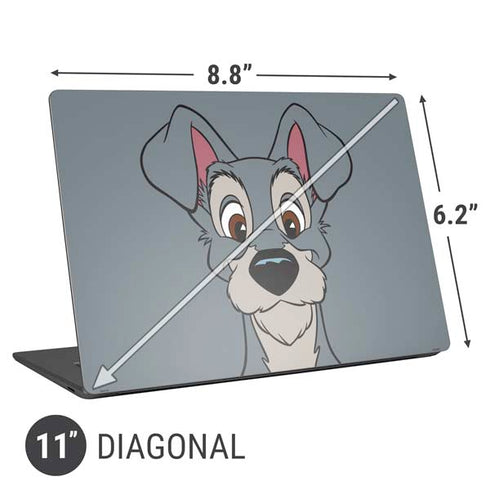 Disney Lady & The Tramp Butch Portrait Universal Laptop 11in (8.8 x 6.2in) Skin