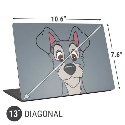 Disney Lady & The Tramp Butch Portrait Universal Laptop 13in (10.6 x 7.6in) Skin