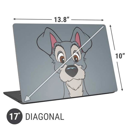Disney Lady & The Tramp Butch Portrait Universal Laptop 17in (13.8 x 10in) Skin
