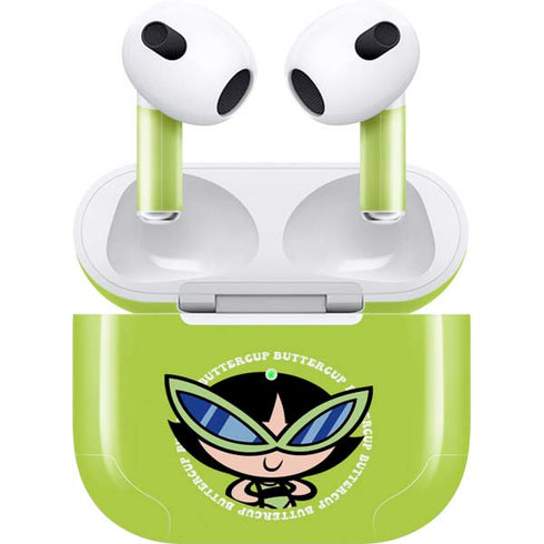 Cartoon Network Powerpuff Girls Buttercup Apple AirPods (3rd Gen 2021) Skin