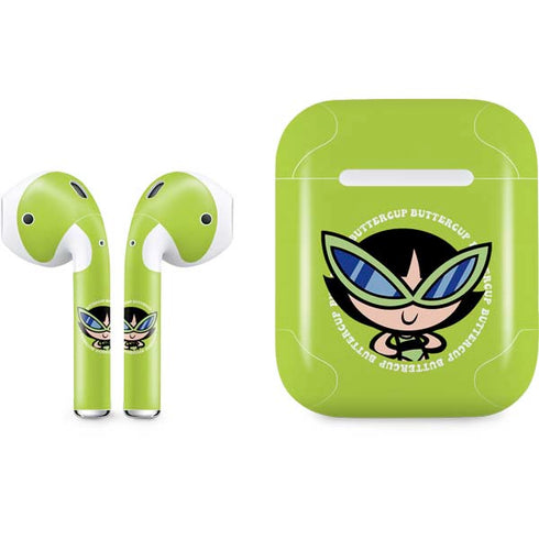 Cartoon Network Powerpuff Girls Buttercup Apple AirPods Skin