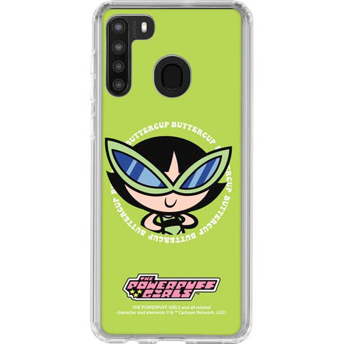 Cartoon Network Powerpuff Girls Buttercup Galaxy A21 Clear Case