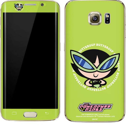 Cartoon Network Powerpuff Girls Buttercup Galaxy S7 Edge Skin