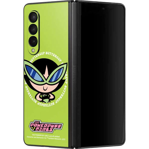 Cartoon Network Powerpuff Girls Buttercup Galaxy Z Fold3 5G Skin
