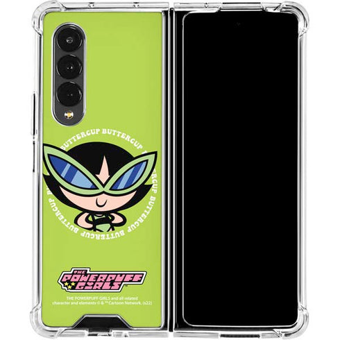 Cartoon Network Powerpuff Girls Buttercup Galaxy Z Fold4 5G Clear Case