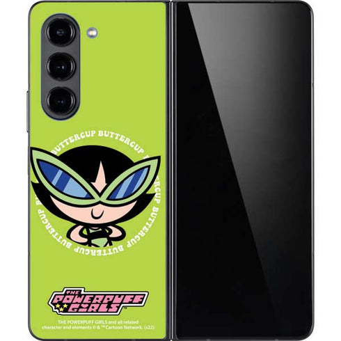 Cartoon Network Powerpuff Girls Buttercup Galaxy Z Fold5 5G Skin