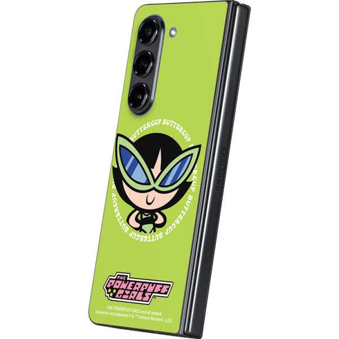 Cartoon Network Powerpuff Girls Buttercup Galaxy Z Fold5 5G Skin