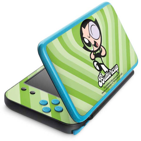Cartoon Network Powerpuff Girls Buttercup Green Hearts Nintendo 2DS XL (2017) Skin
