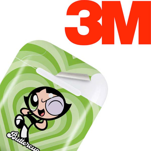Cartoon Network Powerpuff Girls Buttercup Green Hearts Apple AirPods 2 Skin