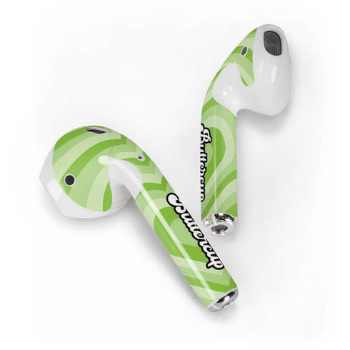 Cartoon Network Powerpuff Girls Buttercup Green Hearts Apple AirPods Skin