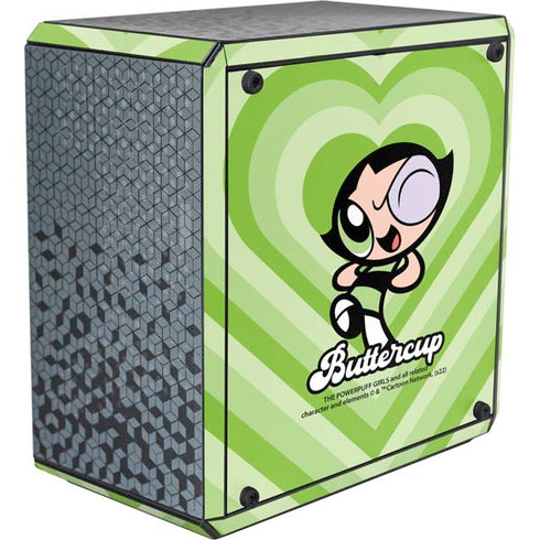 Cartoon Network Powerpuff Girls Buttercup Green Hearts Cooler Master MasterBox Q300L Mini Tower Skin