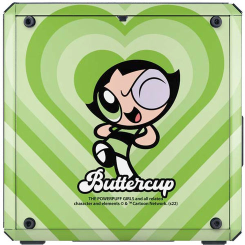 Cartoon Network Powerpuff Girls Buttercup Green Hearts Cooler Master MasterBox Q300L Mini Tower Skin