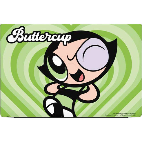 Cartoon Network Powerpuff Girls Buttercup Green Hearts Dell Vostro Skin