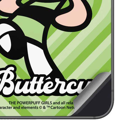 Cartoon Network Powerpuff Girls Buttercup Green Hearts Galaxy A14 5G Skin