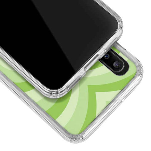 Cartoon Network Powerpuff Girls Buttercup Green Hearts Galaxy A20 Clear Case