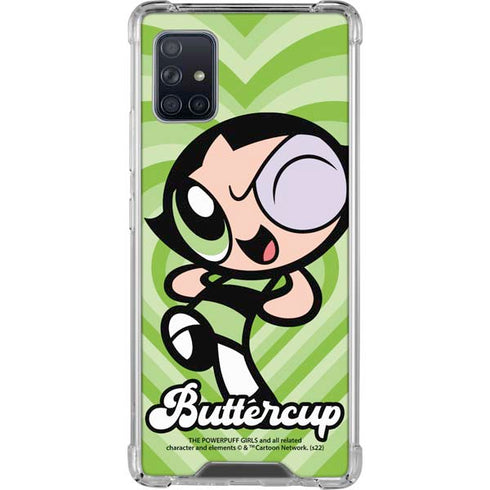 Cartoon Network Powerpuff Girls Buttercup Green Hearts Galaxy A51 5G Clear Case