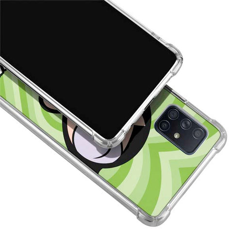 Cartoon Network Powerpuff Girls Buttercup Green Hearts Galaxy A71 5G Clear Case