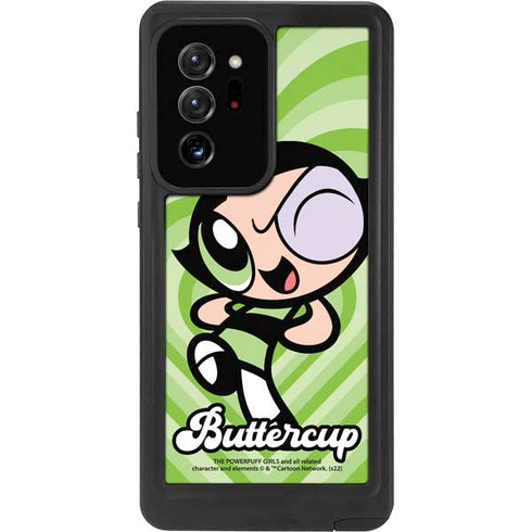 Cartoon Network Powerpuff Girls Buttercup Green Hearts Galaxy Note20 Ultra 5G Waterproof Case