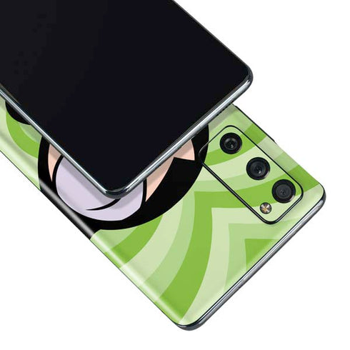 Cartoon Network Powerpuff Girls Buttercup Green Hearts Galaxy S20 Fan Edition Skin