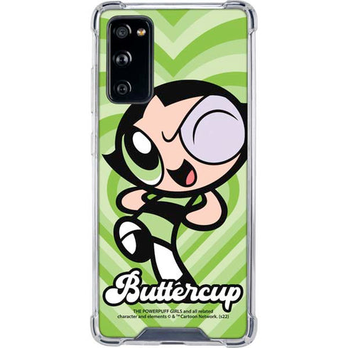Cartoon Network Powerpuff Girls Buttercup Green Hearts Galaxy S20 FE Clear Case