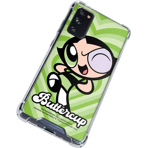 Cartoon Network Powerpuff Girls Buttercup Green Hearts Galaxy S20 FE Clear Case