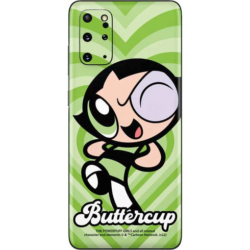 Cartoon Network Powerpuff Girls Buttercup Green Hearts Galaxy S20 Plus Skin