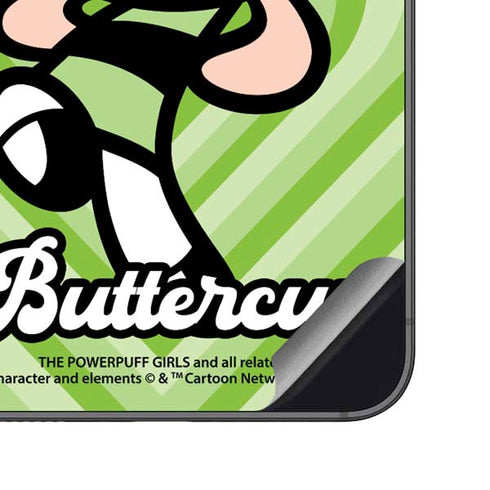 Cartoon Network Powerpuff Girls Buttercup Green Hearts Galaxy S23 FE Skin