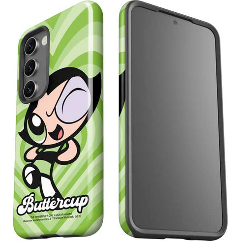 Cartoon Network Powerpuff Girls Buttercup Green Hearts Galaxy S23 Pro Case
