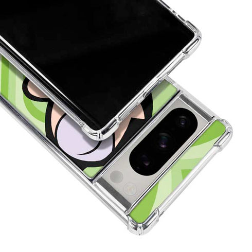Cartoon Network Powerpuff Girls Buttercup Green Hearts Google Pixel 8 Pro Clear Case
