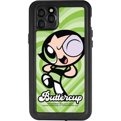 Cartoon Network Powerpuff Girls Buttercup Green Hearts iPhone 11 Pro Max Waterproof Case