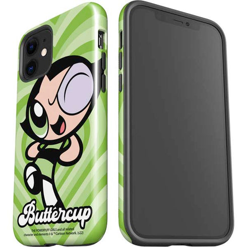 Cartoon Network Powerpuff Girls Buttercup Green Hearts iPhone 12 Impact Case