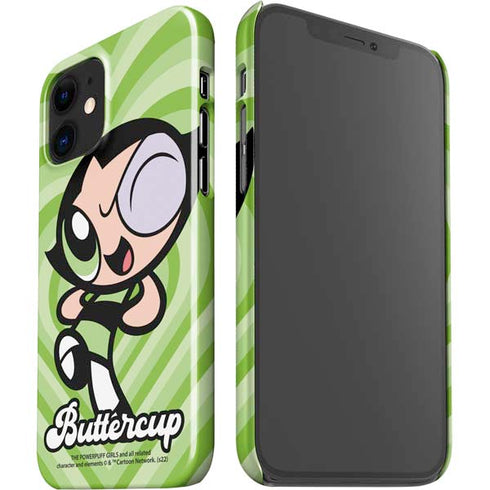 Cartoon Network Powerpuff Girls Buttercup Green Hearts iPhone 12 Mini Lite Case