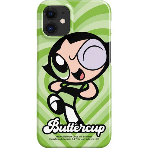 Cartoon Network Powerpuff Girls Buttercup Green Hearts iPhone 12 Mini Lite Case
