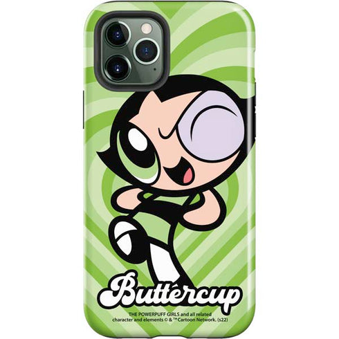 Cartoon Network Powerpuff Girls Buttercup Green Hearts iPhone 12 Pro Impact Case