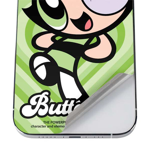 Cartoon Network Powerpuff Girls Buttercup Green Hearts iPhone 12 Pro Max Skin