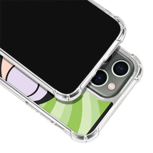 Cartoon Network Powerpuff Girls Buttercup Green Hearts iPhone 15 Pro Clear Case